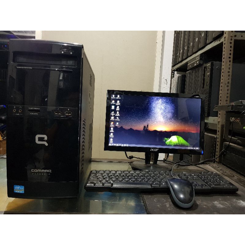 PC BUILTUP LENGKAP CORE i7 2600 RAM 8GB SSD 120GB HDD 500GB MONITOR 16&quot; KEY &amp; MOUSE