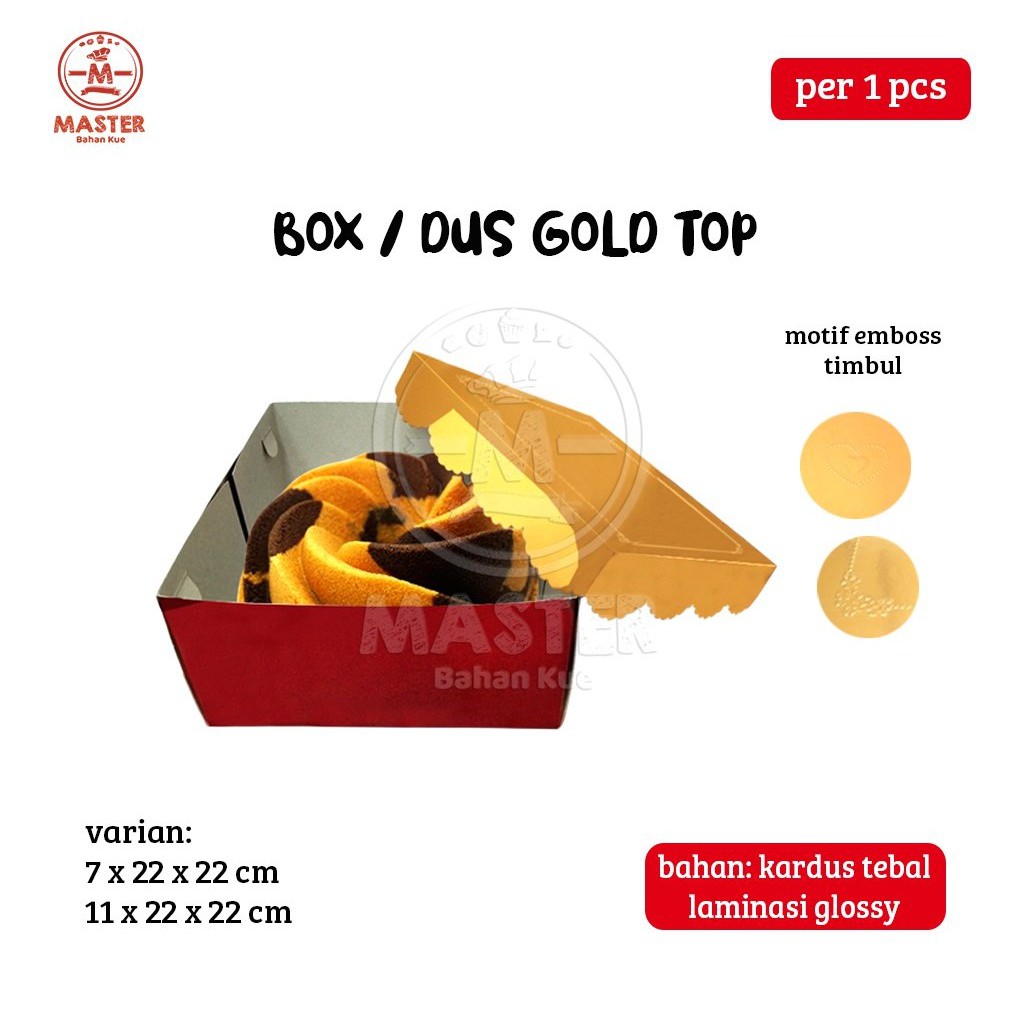 

Box / Dus Gold Top 2 Varian Ukuran [ Per 1 Pcs ]