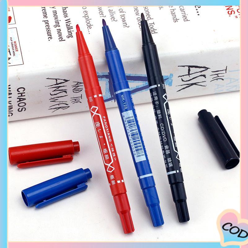 

COD❤️Garis Garis Pena Kecil Berkepala Dua Spidol Berbasis Air Alat Tulis Lukisan Netral-A.one