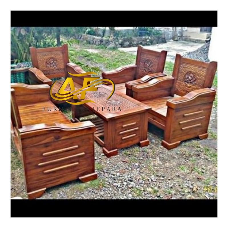 kursi tamu minimalis,kursi tamu model grandmax, kursi tamu kayu jati