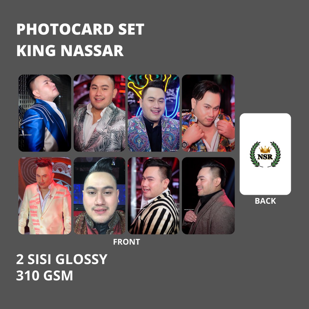 [PREORDER] Photocard Set King Nassar 310 gsm 2 sisi