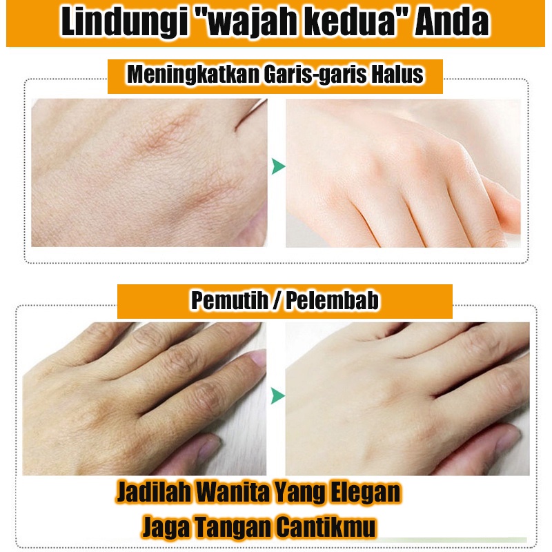 Chamomile Hand Cream Krim Tangan 200g Wewangian bunga alami Moisturizing Anti-kering pecah-pecah Anti Kering Memutihkan Kulit Krim Tangan Untuk Menghilangkan