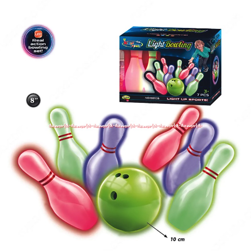 Paso Bowling Game Mainan Bowling Untuk Anak Glow In The Dark Bisa Pin Bisa Menyala Saat Gelap Passo Paso Sport Bow Ling