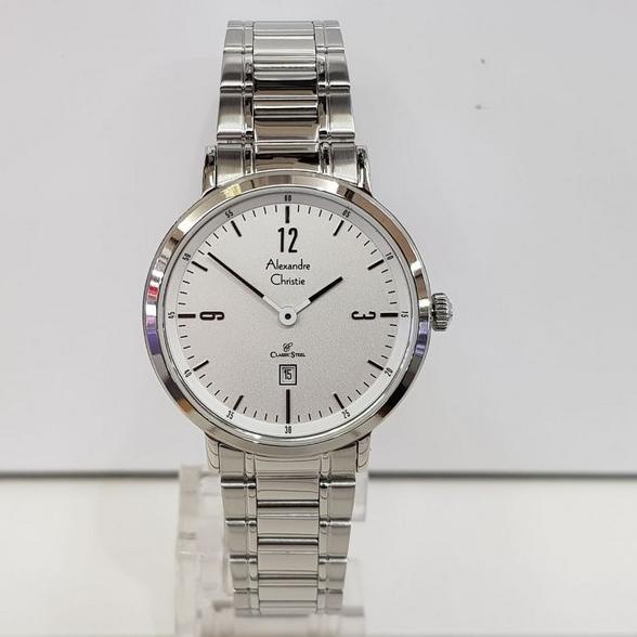jam tangan alexandre christie ac 8499 wanita silver white barang ada