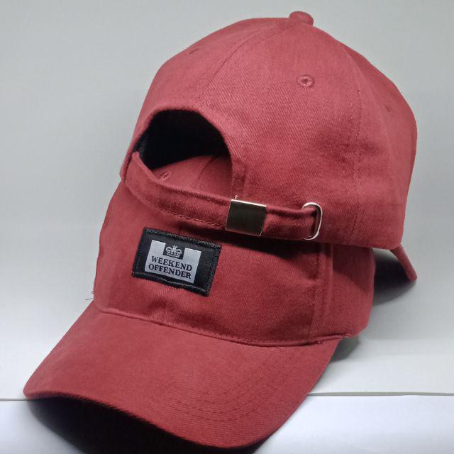 TOPI PRIA POLO CAPS CASUAL WEEKEND OFFENDER-Maroon WO