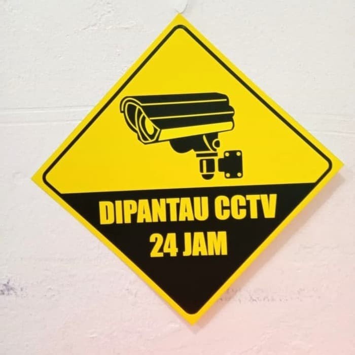 

stiker dipantau cctv 24 jam cctv Kuning