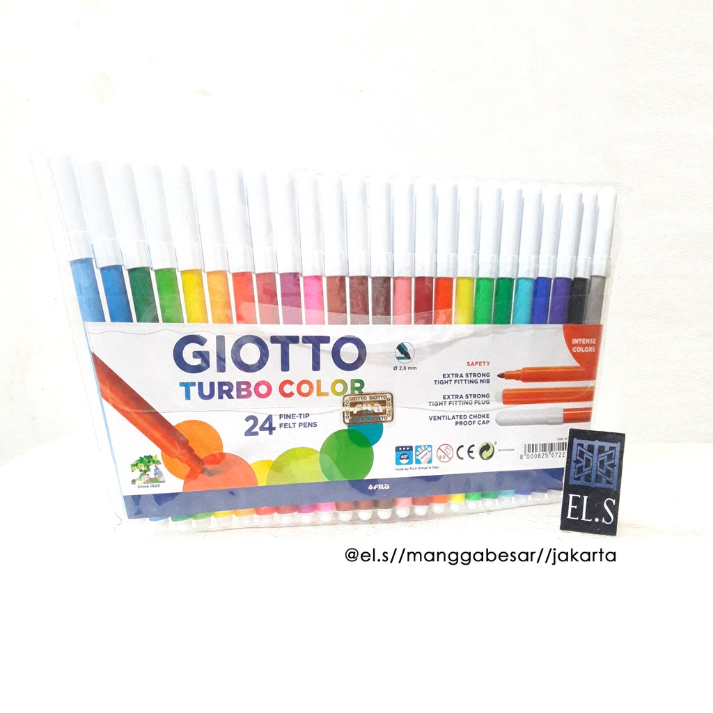 

Giotto Turbo Color Set 24 Warna ( Spidol )