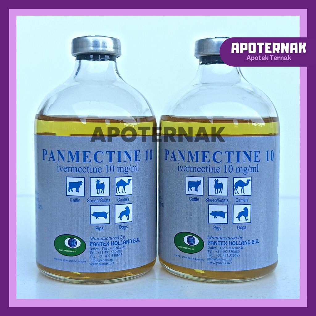 PANMECTINE 10 100 ml | Obat Gudik Scabies Gatal Anti Parasit Sapi Kambing Domba Kelinci Kucing | Panmectin Pantex Holland