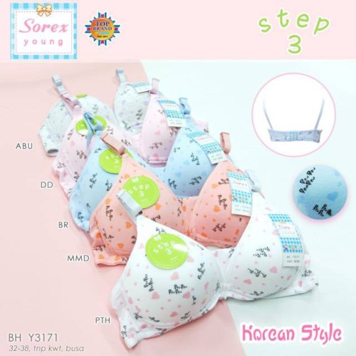 SOREX Miniset Bra BH Remaja Step 3 art Y3171/ Y3322/ Y3163