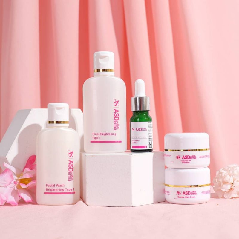 Paket Asderma Glowing Shining+Serum
