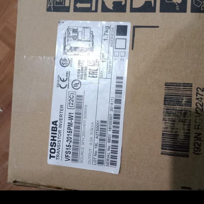 INVERTER TOSHIBA VFS15 1.5KW 220V Mantap
