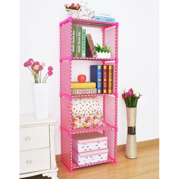 5 SUSUN Rak  Buku  Portable  Serbaguna 5 Susun Mudah   5 SUSUN Rak  Buku  Portable  Serbaguna 5 Susun Mudah