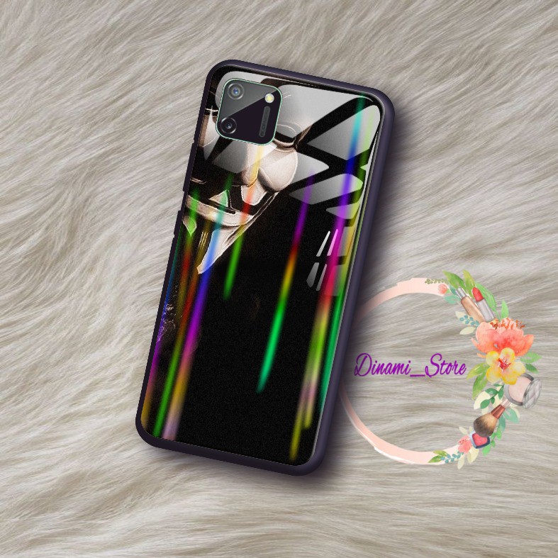 back case glass aurora Mask anonymous oppo samsung vivo xiaomi all type DST336