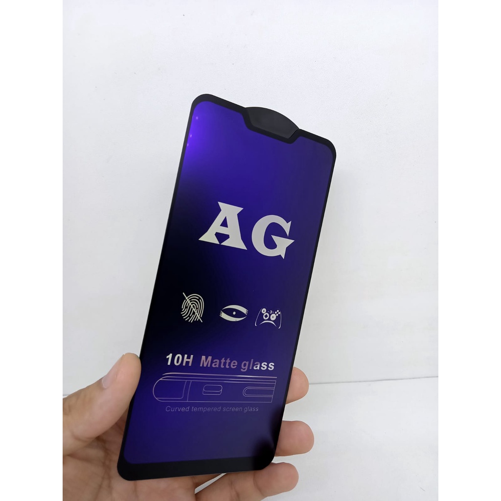 MATTE Blue Ray 9H Asus Zenfone Max ZB633KL M2 6.2&quot; Tempered Glass NO Sidik Jari