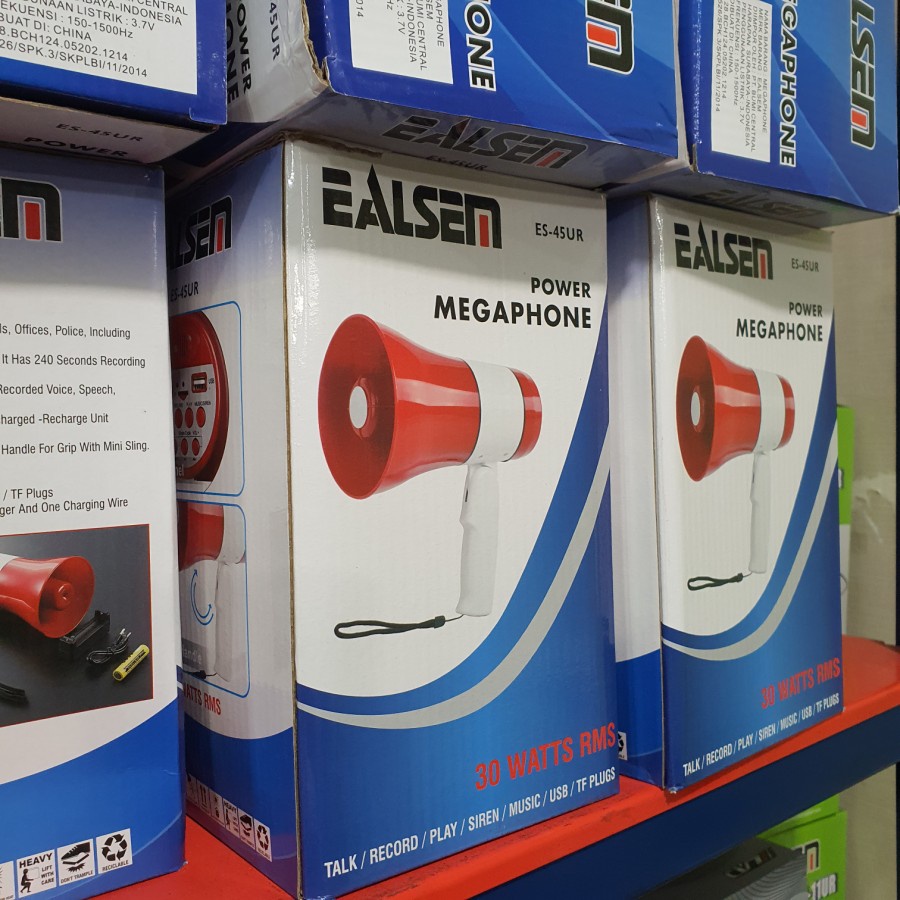 TOA MEGAPHONE NETSTAR NS 95 DENGAN USB DAN SD CARD BISA REKAM