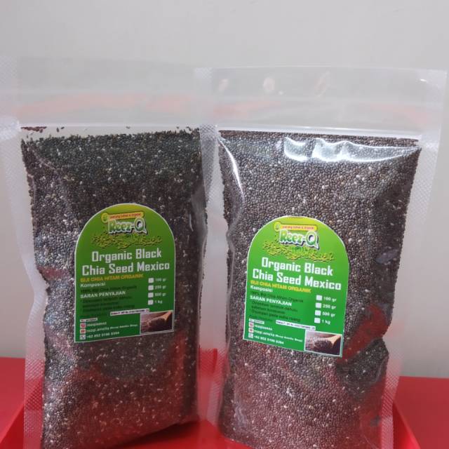 

Organic Black Chia seed Mexico 250 gr