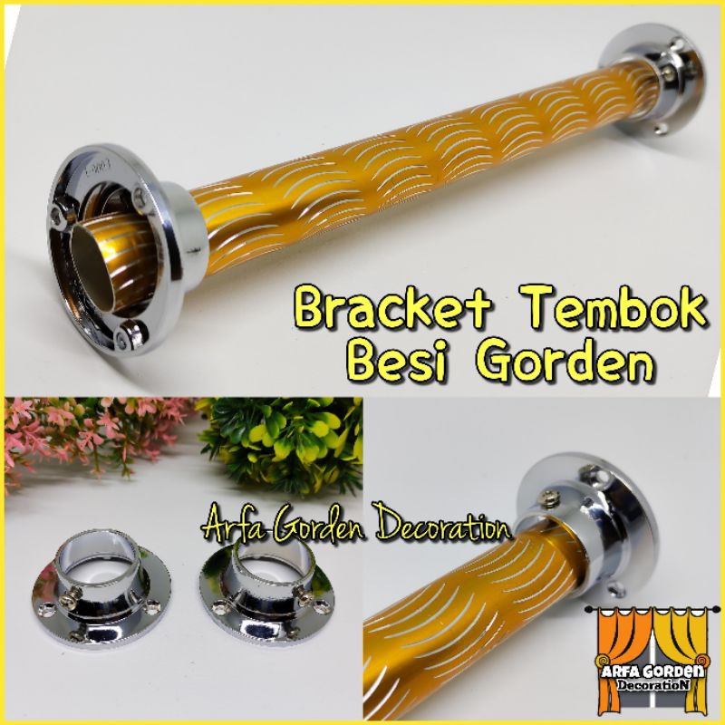 Bracket / Dudukan / Kaki Pinggir Batang Gorden / GORDEN / BRACKET GORDEN / DUDUKAN TEMBOK