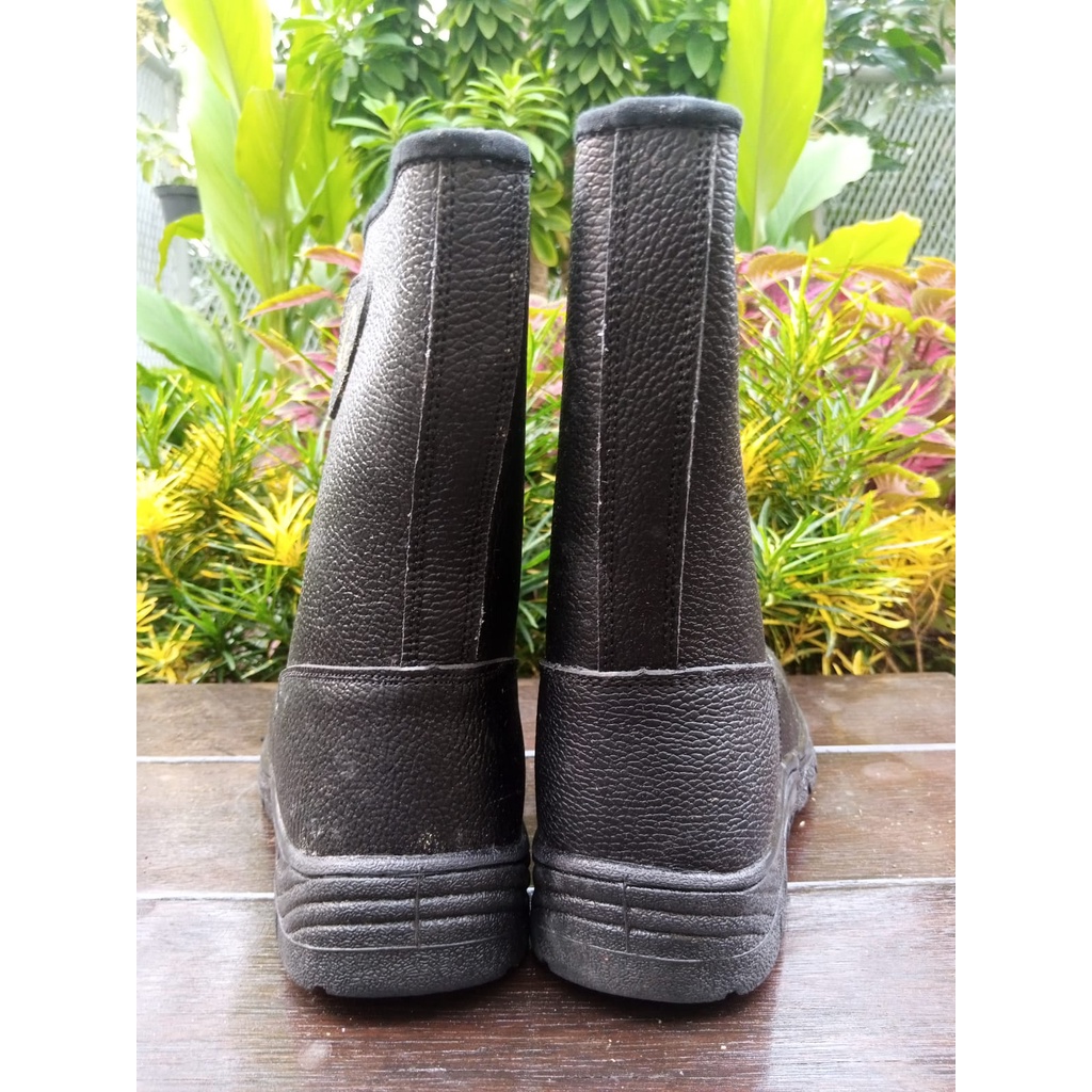 Sepatu safety G-KNIGHT boot proyek hitam kuat ujung besi pria original