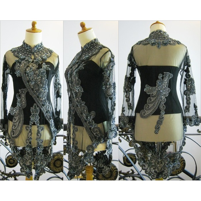 Bagus  Kebaya jadi Modern Muslimah pesta wisuda akad nikah kerah shanghai Murah