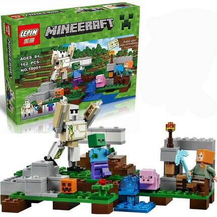 Lego Compatible Lepin 18001 MineCraft The Iron Golem 162pcs
