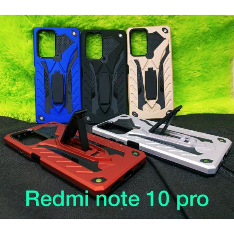 Redmi Note 10 Pro Phantom Series Stand Iron Hardcase Spigen touch armor case Robot