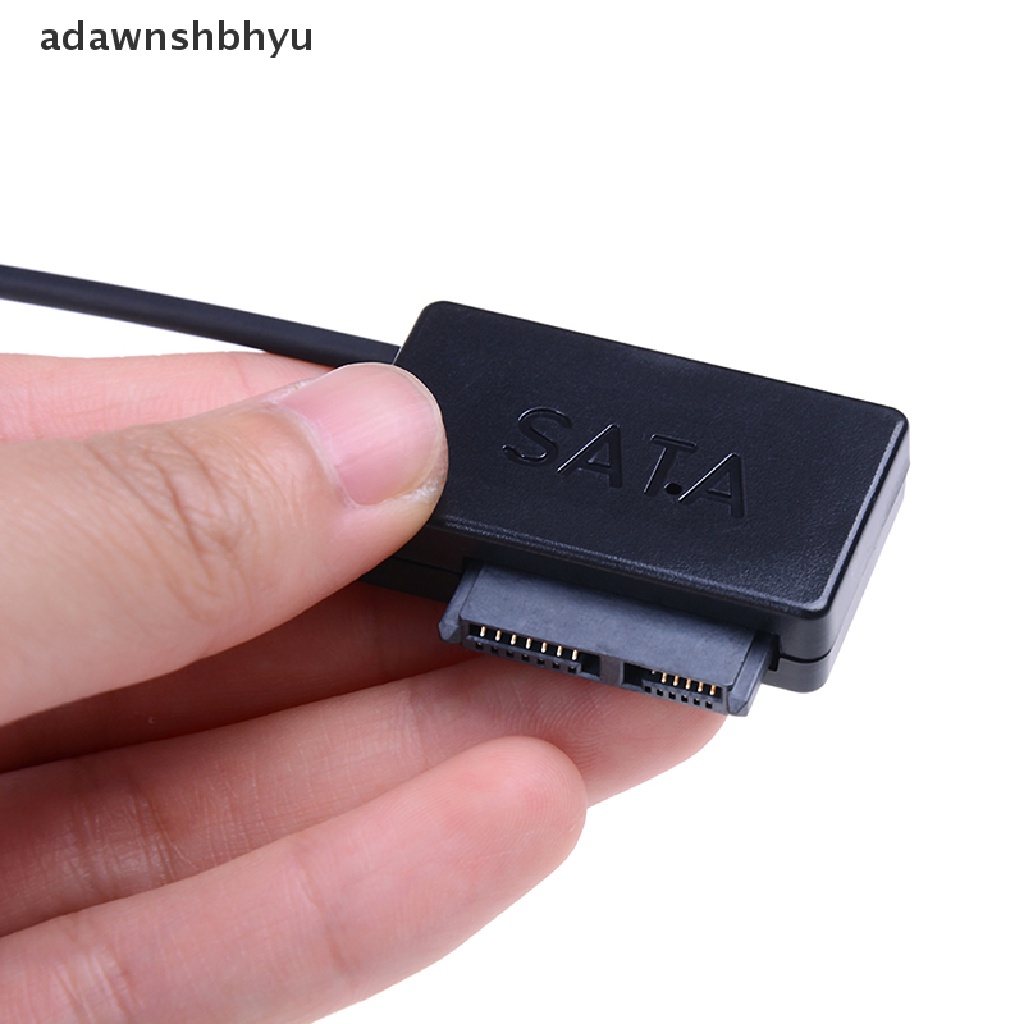 Adawnshbhyu USB to 13Pin Slim SATA/IDE Converter CD DVD Rom Adapter Kabel Drive Optik