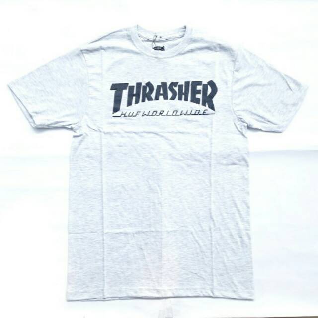 Thrasher X HUF world wide tee