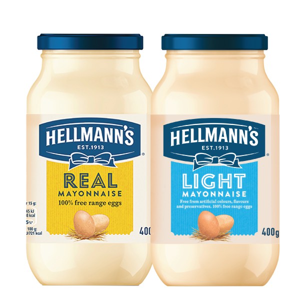 

HELLMANN'S Real Mayonnaise Light Mayonnaise 400g