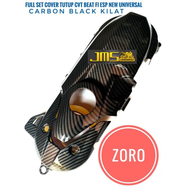 cover tutup carbon cvt beat esp fi 2014-2019 full depan dan belakang set paket zoro