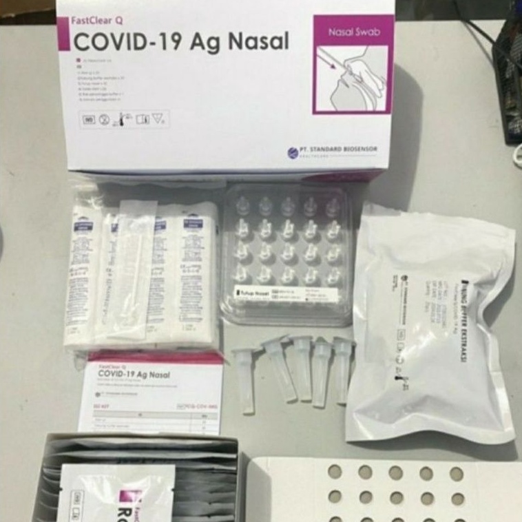 Jual Alat Test Swab Antigen Nasal FastClear Biosensor Box Isi Pcs Shopee Indonesia