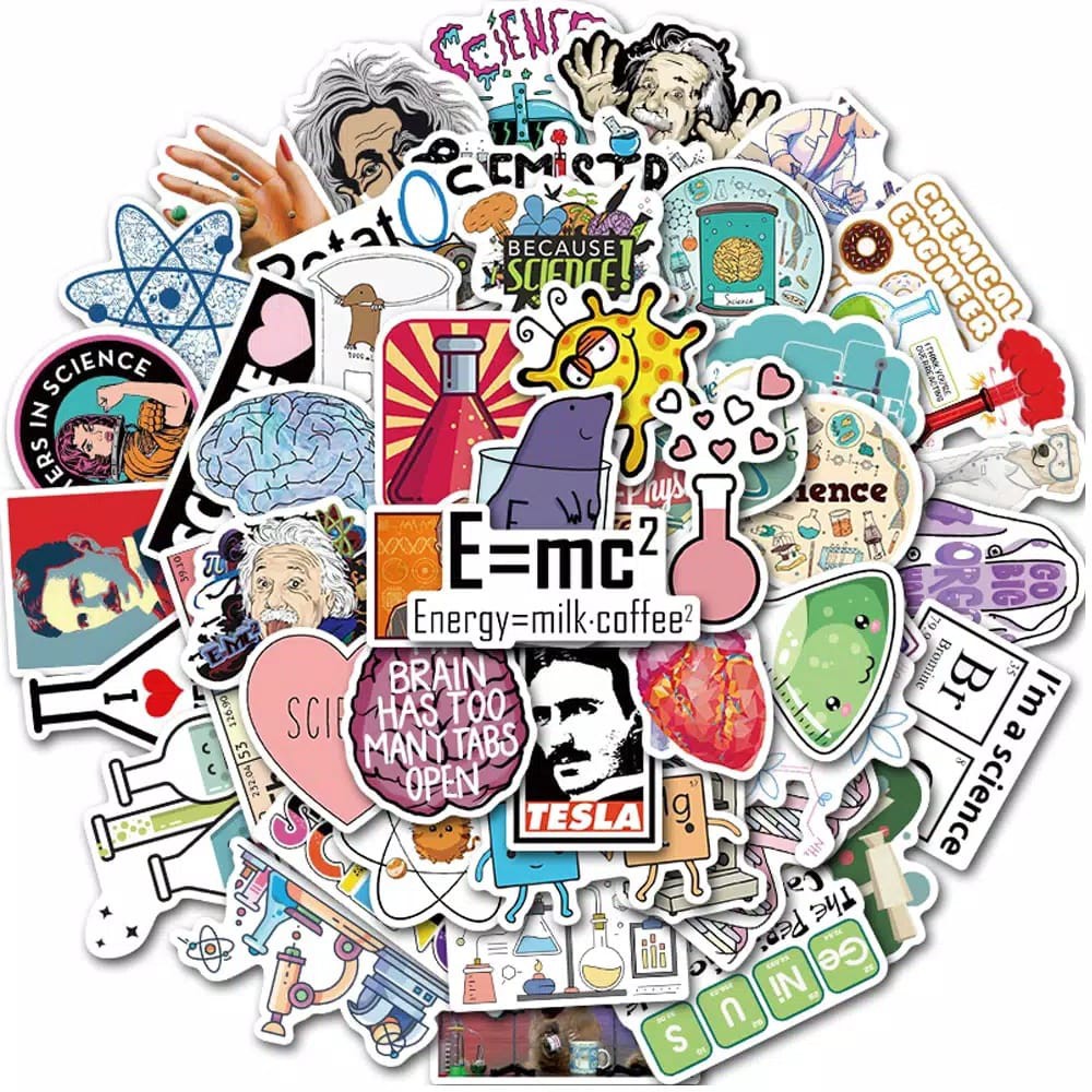 

STIKER VINIL ISI 50 PCS SCIENCE CLUB ILMUWAN ANTI AIR AESTHETIC BOTTLE