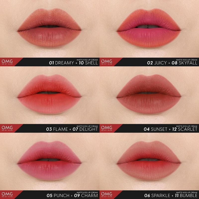 Paket Ombre Lips OMG | Lipcream OMG Ombre | Lipcream OMG | Ombre OMG Lip Cream