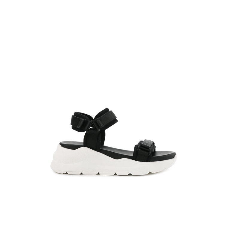 SANDAL WEDGES WANITA HUSH PUPPIES ORIGINAL SLINGBACK CASUAL BLACK HW63