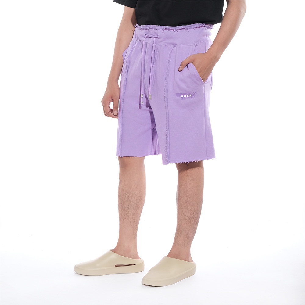 Ader Error Scratch Text Shorts Purple