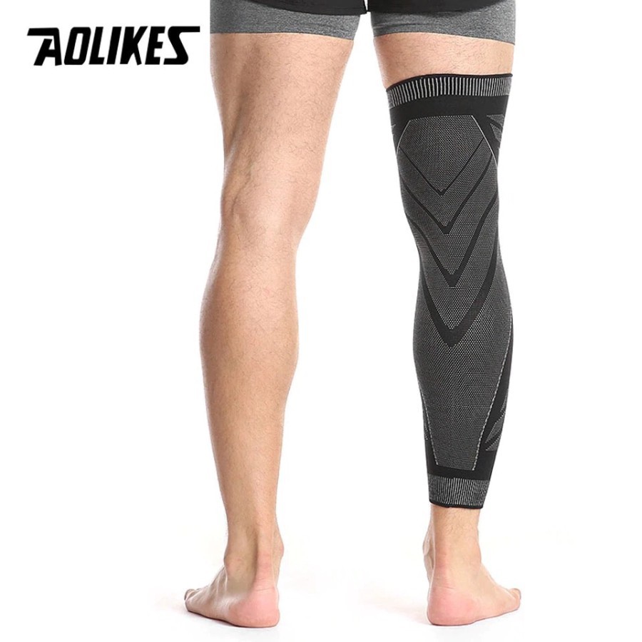 1 Pcs AOLIKES 7060 Knee Pad Legging Support Leg Sleeve Wrap Deker Betis Lutut Kaki Panjang