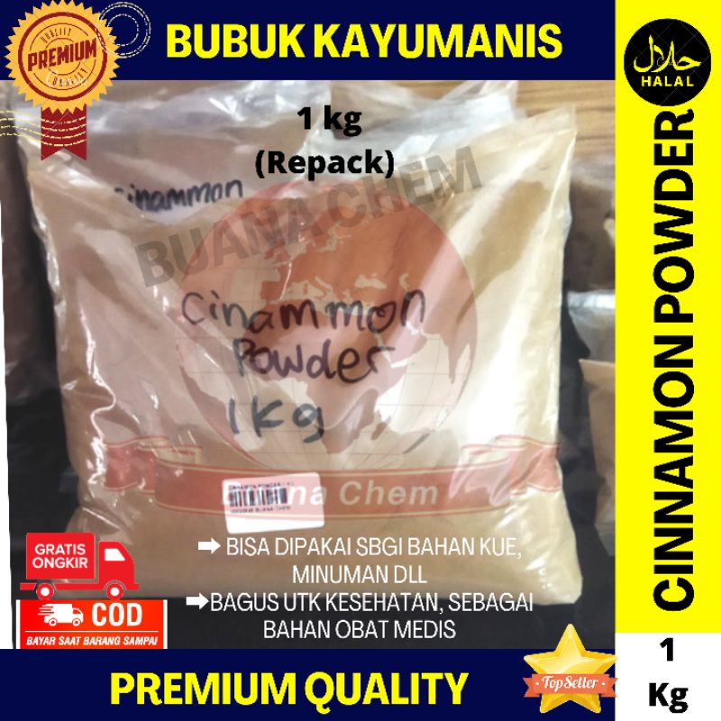 

Kayu Manis Bubuk 1kg Murni / Pure Cinnamon Powder