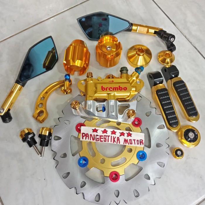Unik PAKET VARIASI KALIPER BREMBO MONOBLOCK VARIO110-VARIO125-VARIO150-BEAT Berkualitas