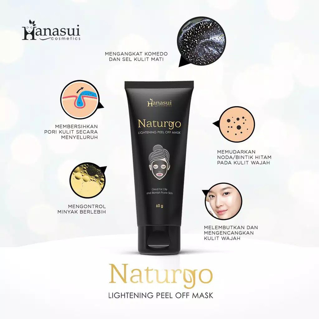 HANASUI NATURGO Lightening Peel Of Mask 60 gr