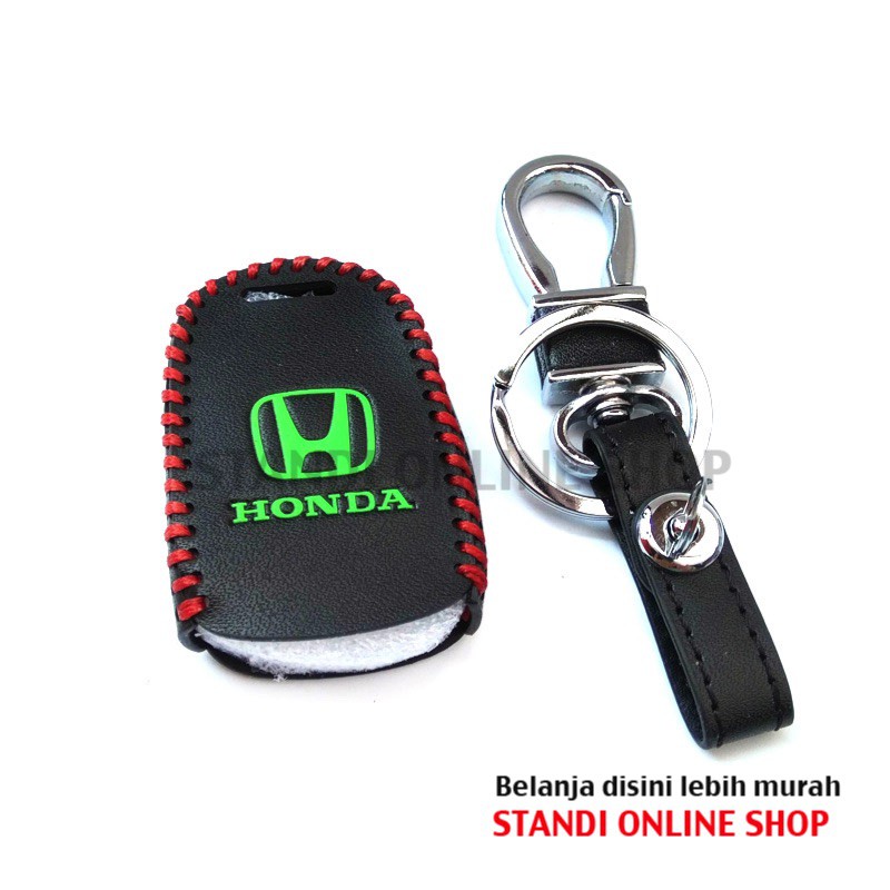 Leather Key Case Sarung Kunci Kulit Honda BRV New Mobilio Brio Jazz