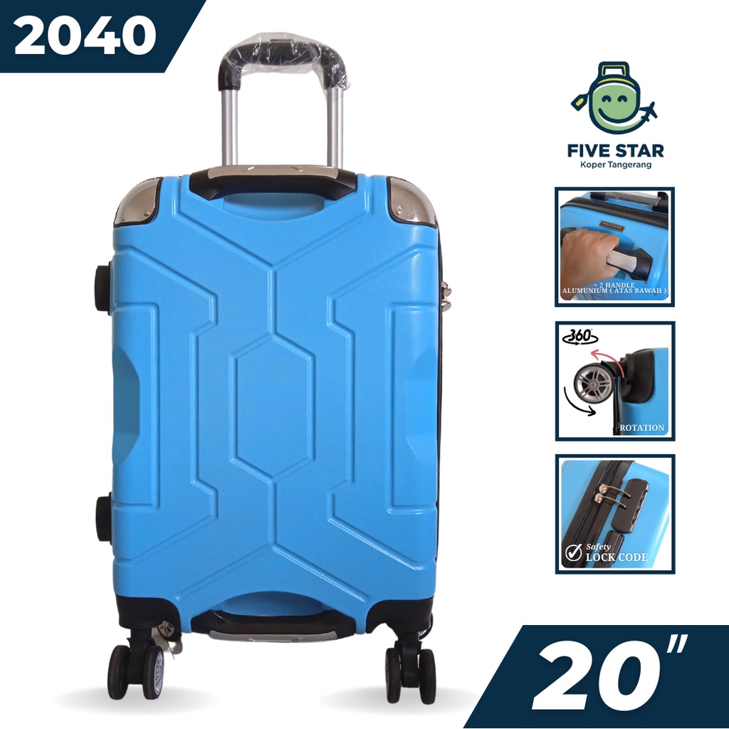 Koper 20 Inch Polo Fans Tipe 2040 Koper Fiber Bagasi Ukuran 20 Inch Varian Warna