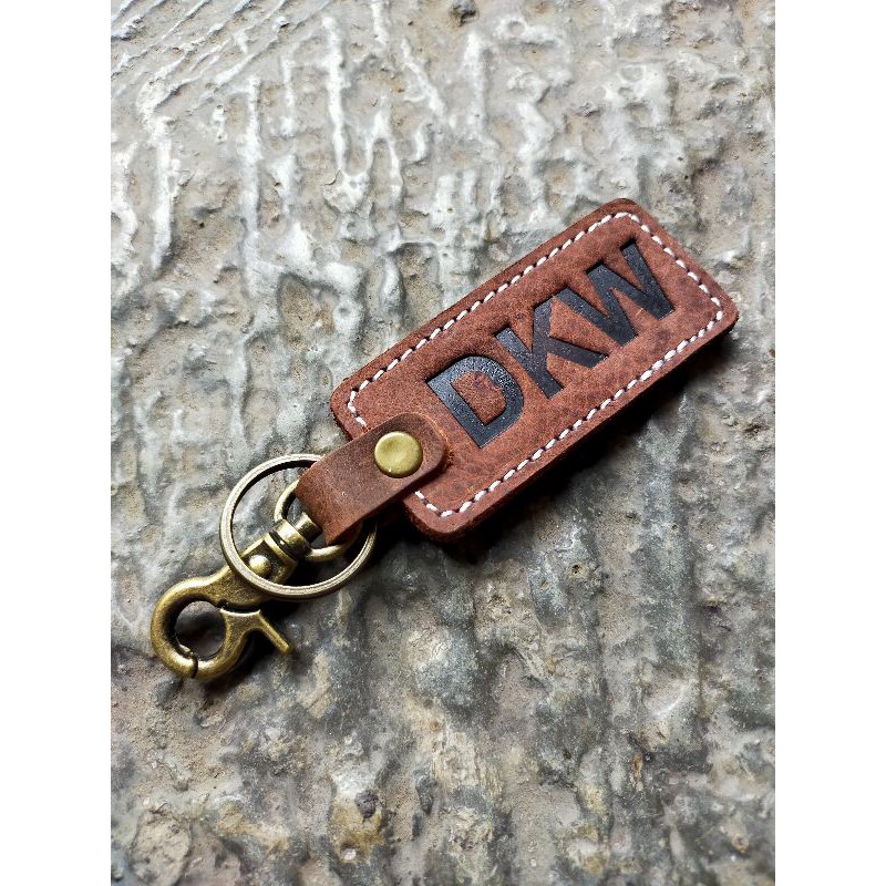 accecoris motor gantungan kunci DKW kulit sapi asli