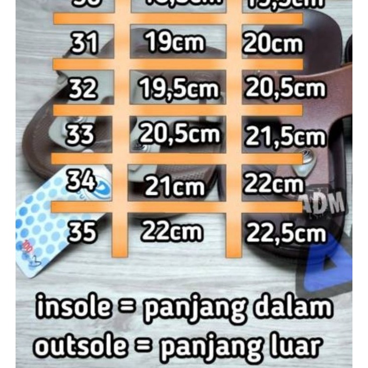 Sandal jepit Anak Laki Classic Dulux 213 ukuran kecil tanggung
