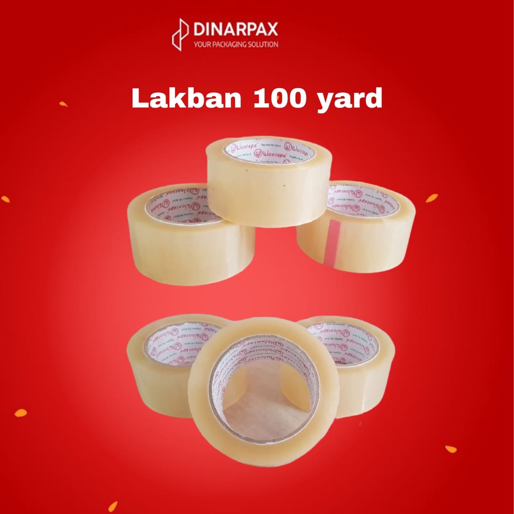 

LAKBAN BENING/BENING/LAKBAN TEBAL/DINARPAX/TERMURAH/ISOLASI /LAKBAN 100 YARD /LAKBAN 2INC 48MM