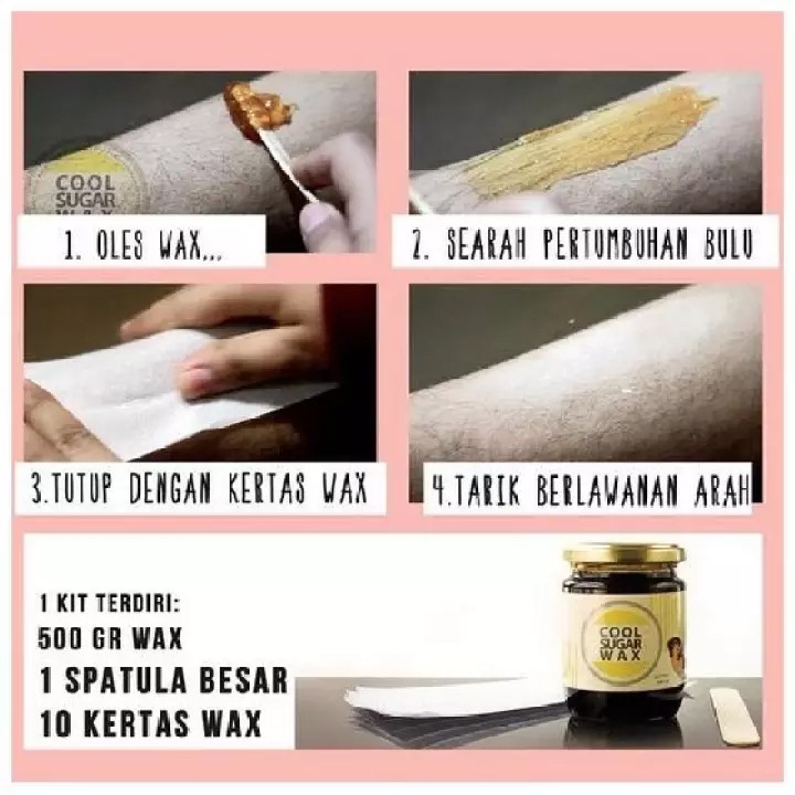 (ada FREE GIFT loh) COOLSUGAR Cool Sugar Wax  TUBE / Kit Lemon Size S