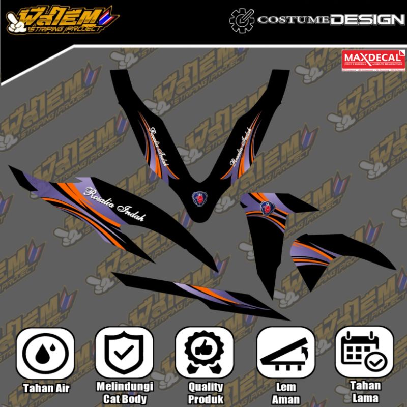 STRIPING VARIO NEW TRANSPARAN CUSTOM LIVERY