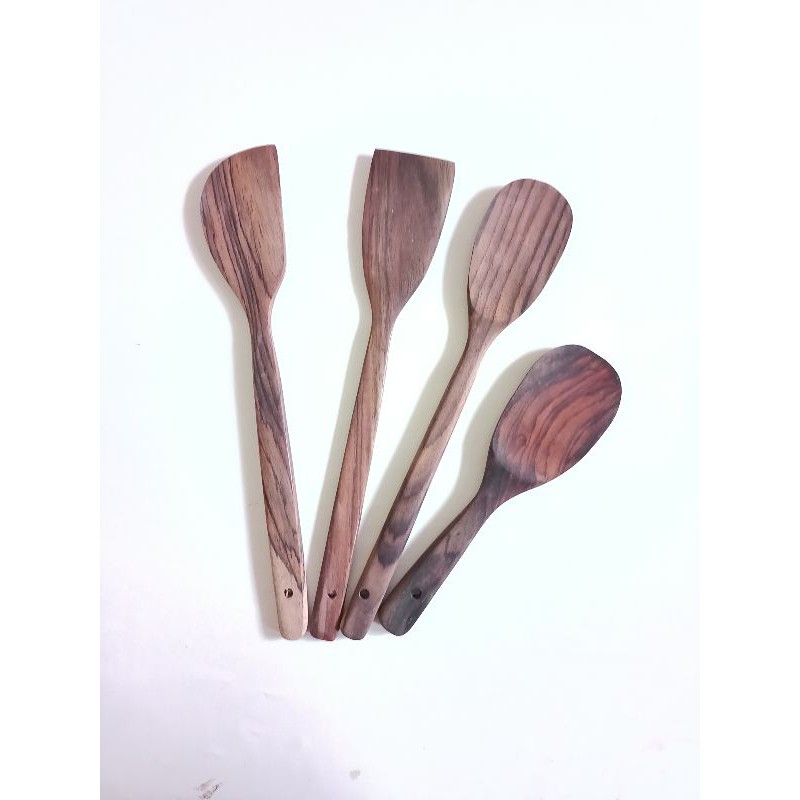 peralatan masak set | spatula kayu set | sutil | solet set kayu sonokeling