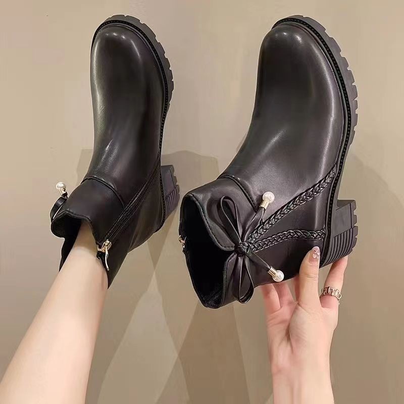 ✅PINKEY P071 Sepatu Boots Martin Resleting Wanita Import Premium Quality