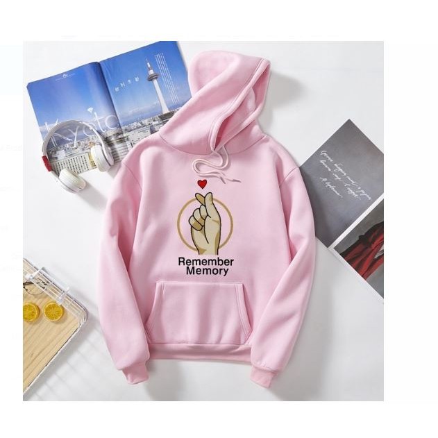 REMEMBER HOODIE WANITA - ATASAN KOREA PREMIUM