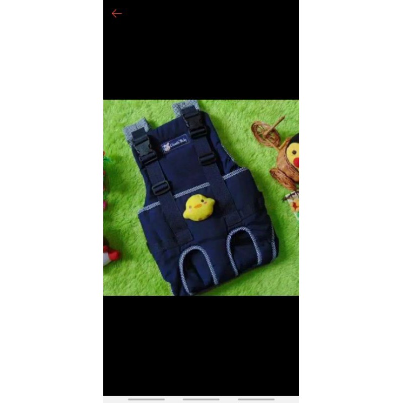 claudia baby gendongan depan navy