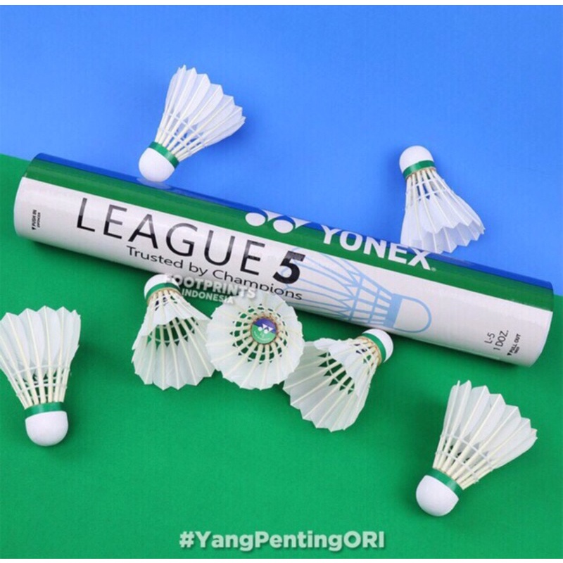 Kok Yonex League 5 Shuttlecock Badminton Bulutangkis Original Asli Ori